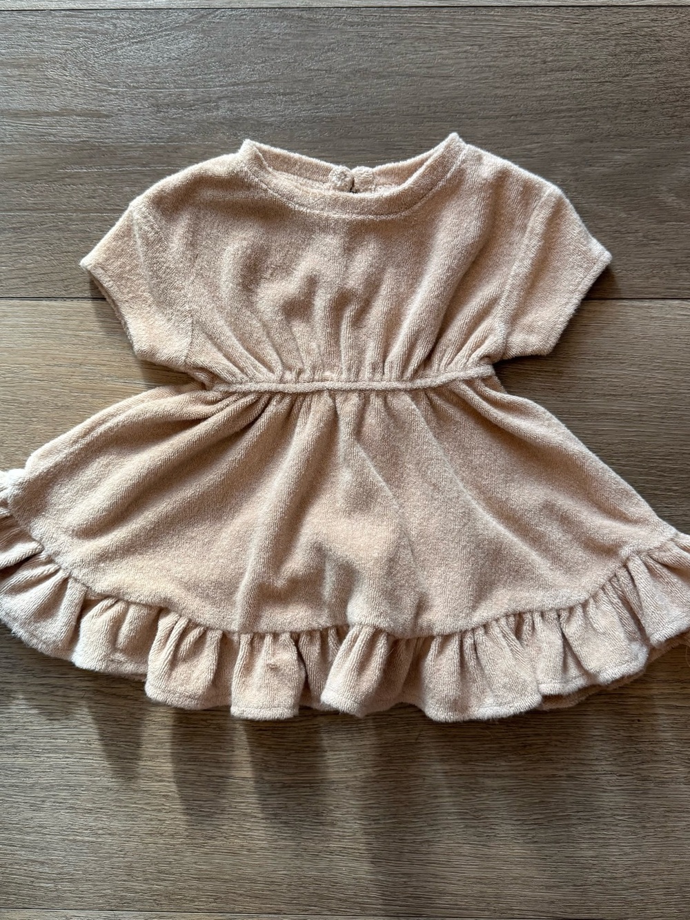 Quincy Mae Blush Terry Ruffle Dress